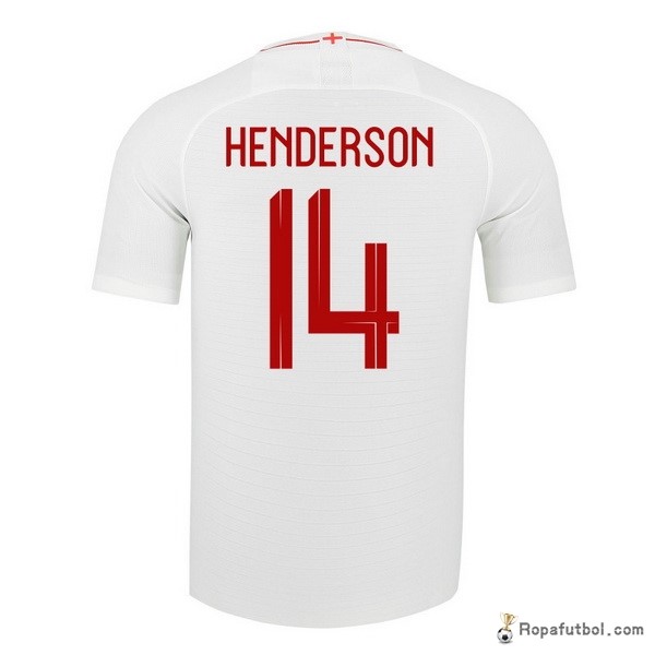 Camiseta Inglaterra Replica Primera Ropa Henderson 2018 Blanco